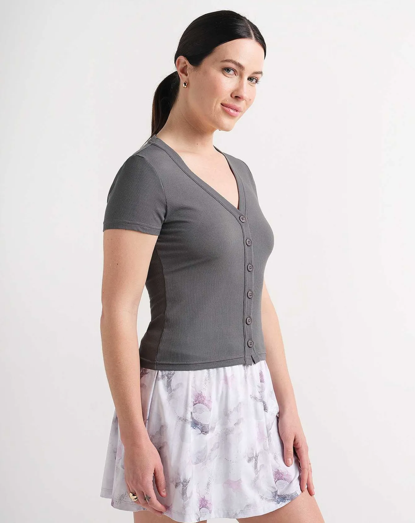 Butterfly Beach Ribbed Top