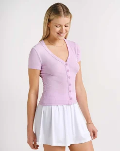 Butterfly Beach Ribbed Top