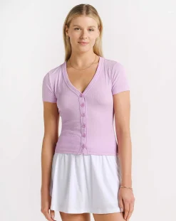 Butterfly Beach Ribbed Top