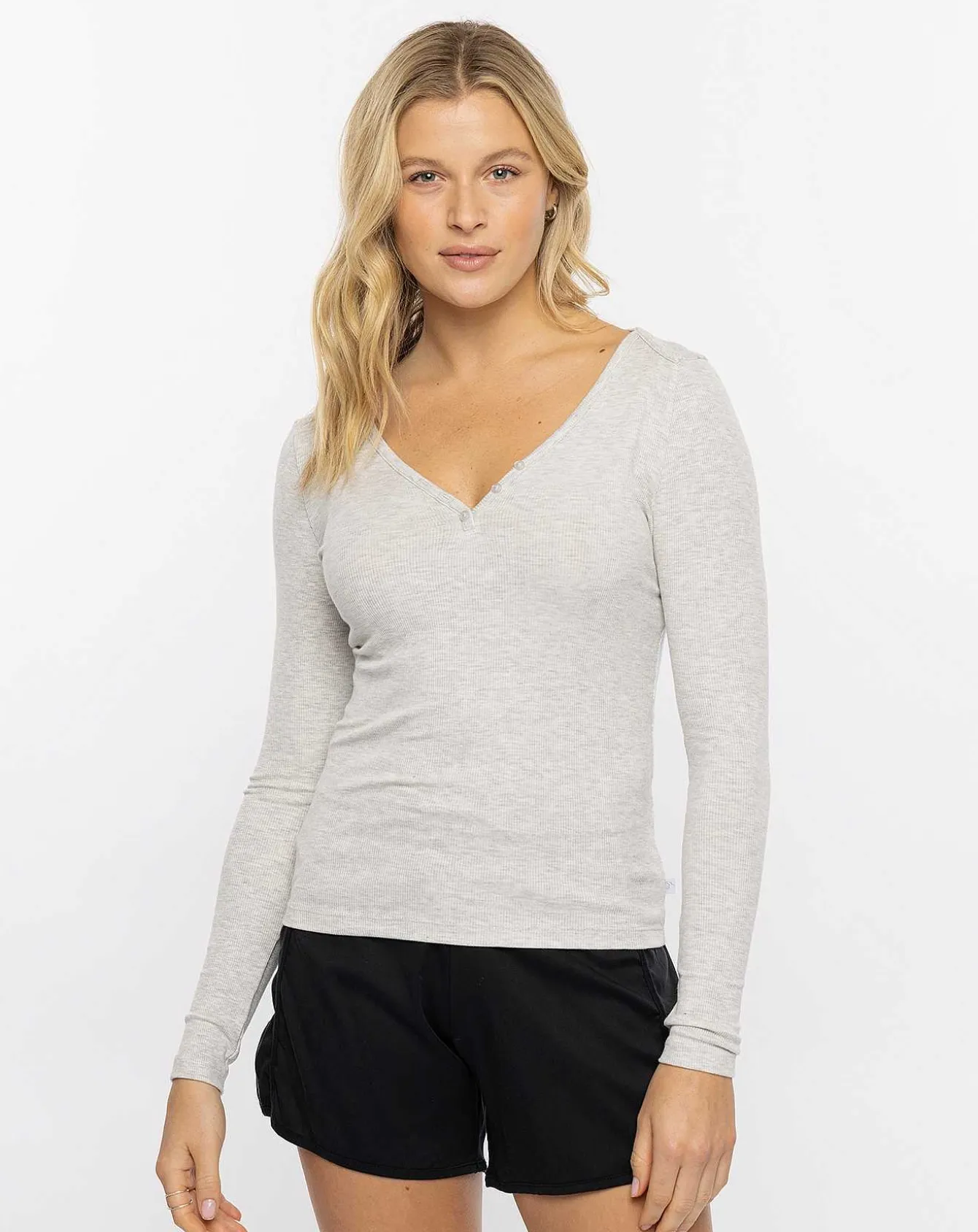 Cocktail Hour Cloud Ribbed Top