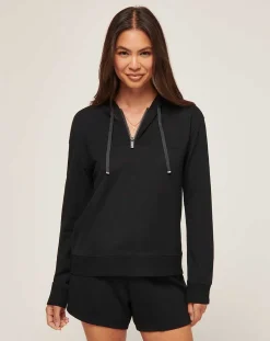 Friday Ponte Half Zip Hoodie