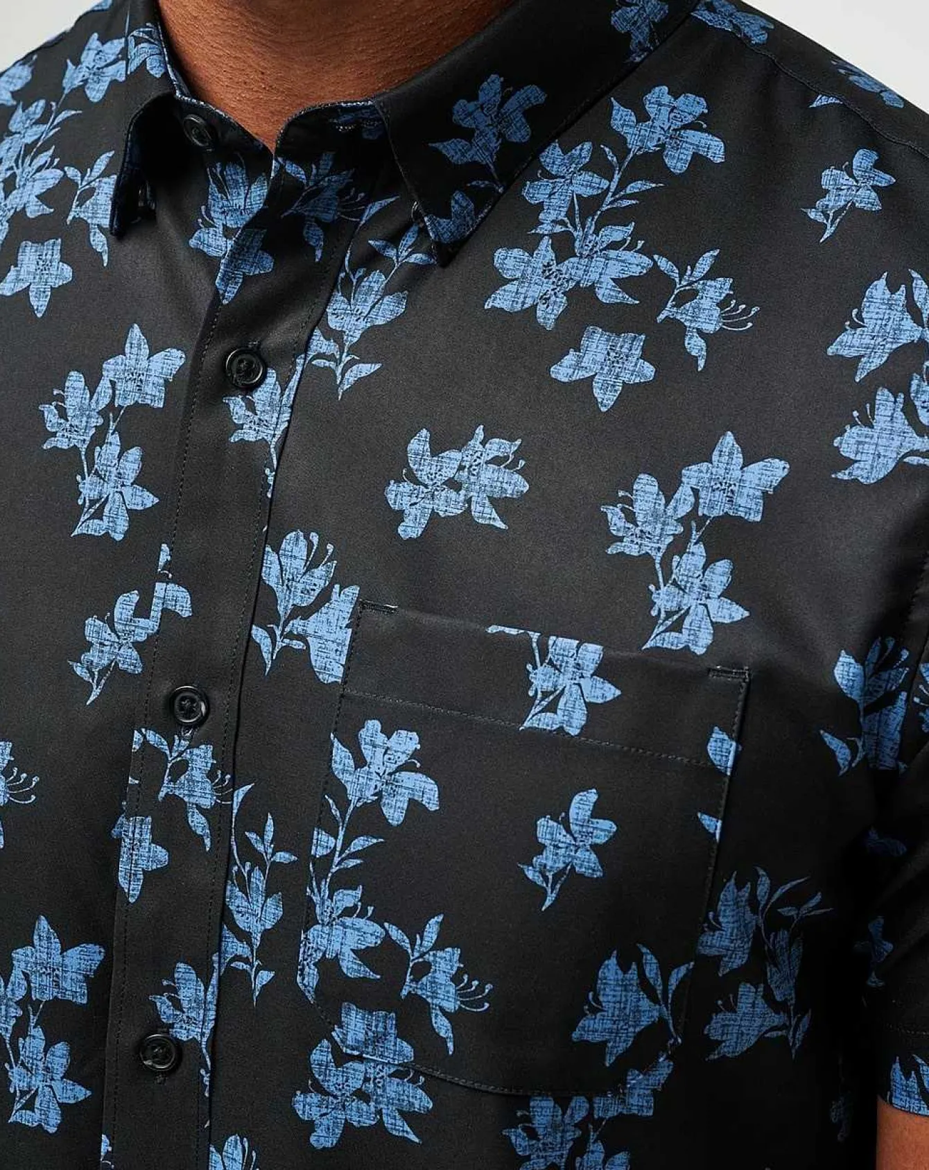 Mist On The Lake Button-Up