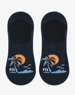 South Seas Getaway No Show Sock