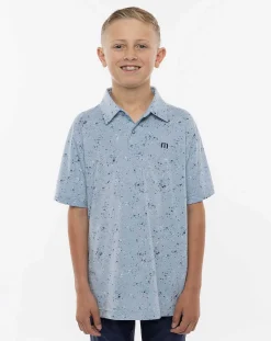 Splatter Print Youth Polo