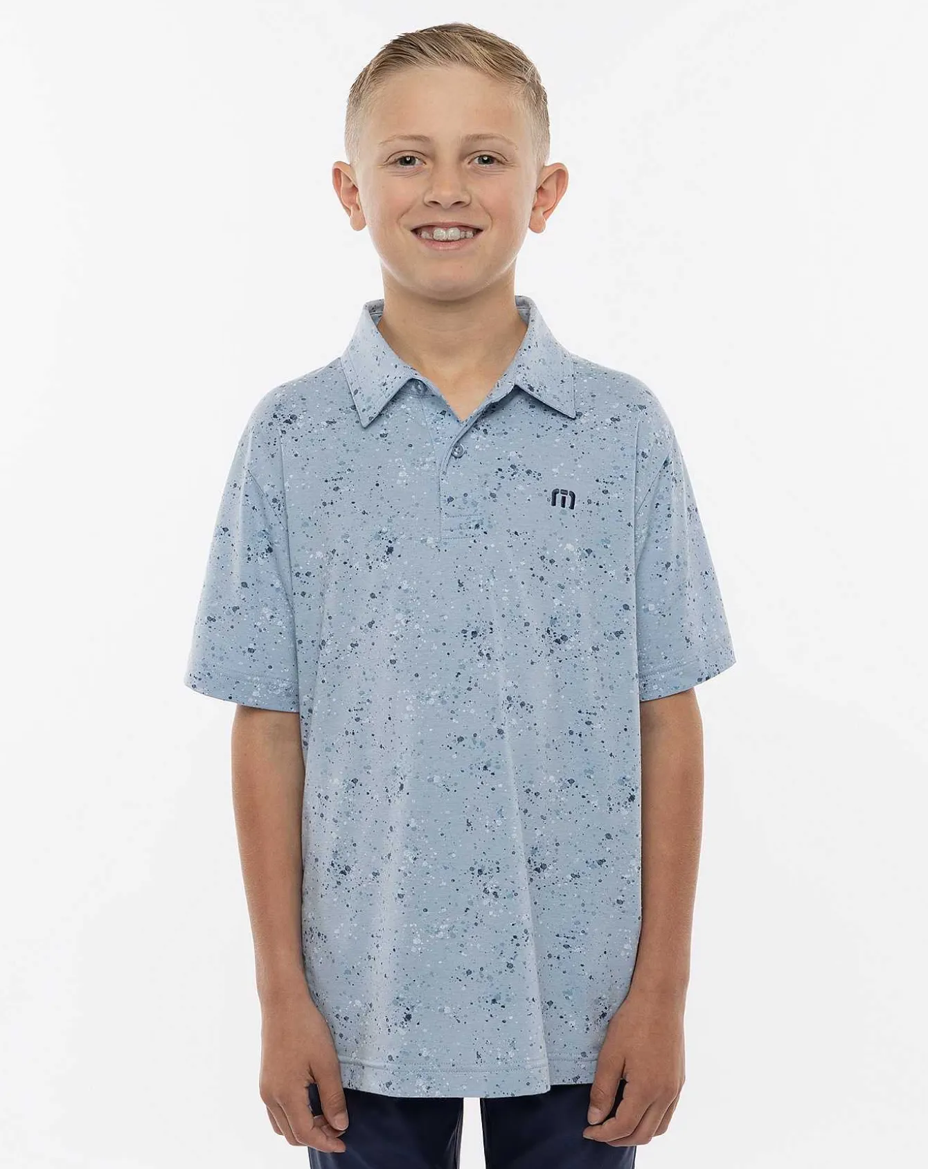 Splatter Print Youth Polo