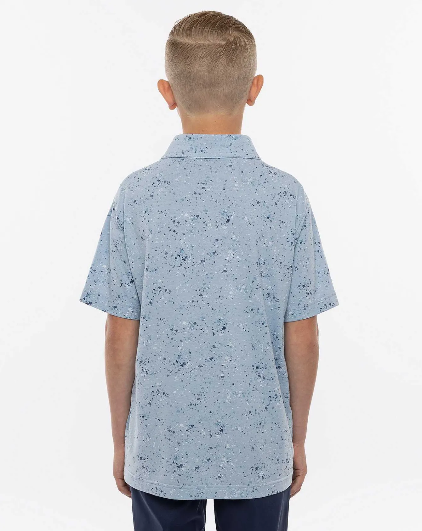 Splatter Print Youth Polo