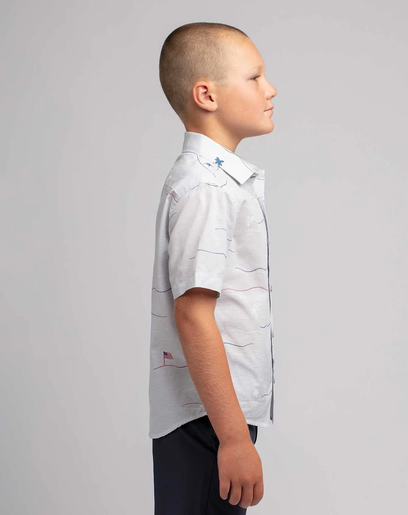 Star Spangled Banner Youth Button-Up