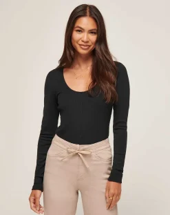 Sun Season Cloud Ribbed Top