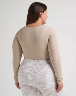 Sun Season Cloud Ribbed Top