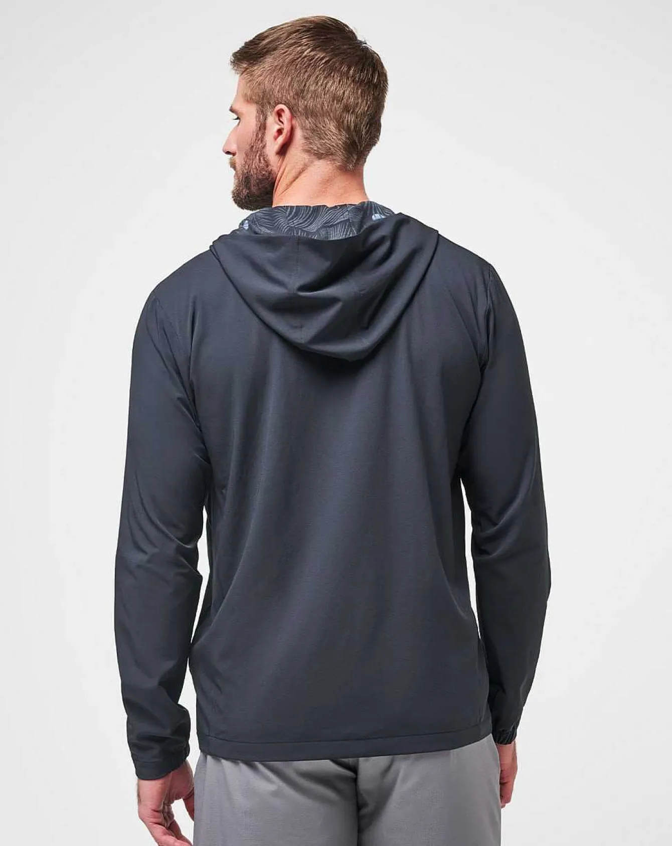 Tech Hoodie Striped Full Zip