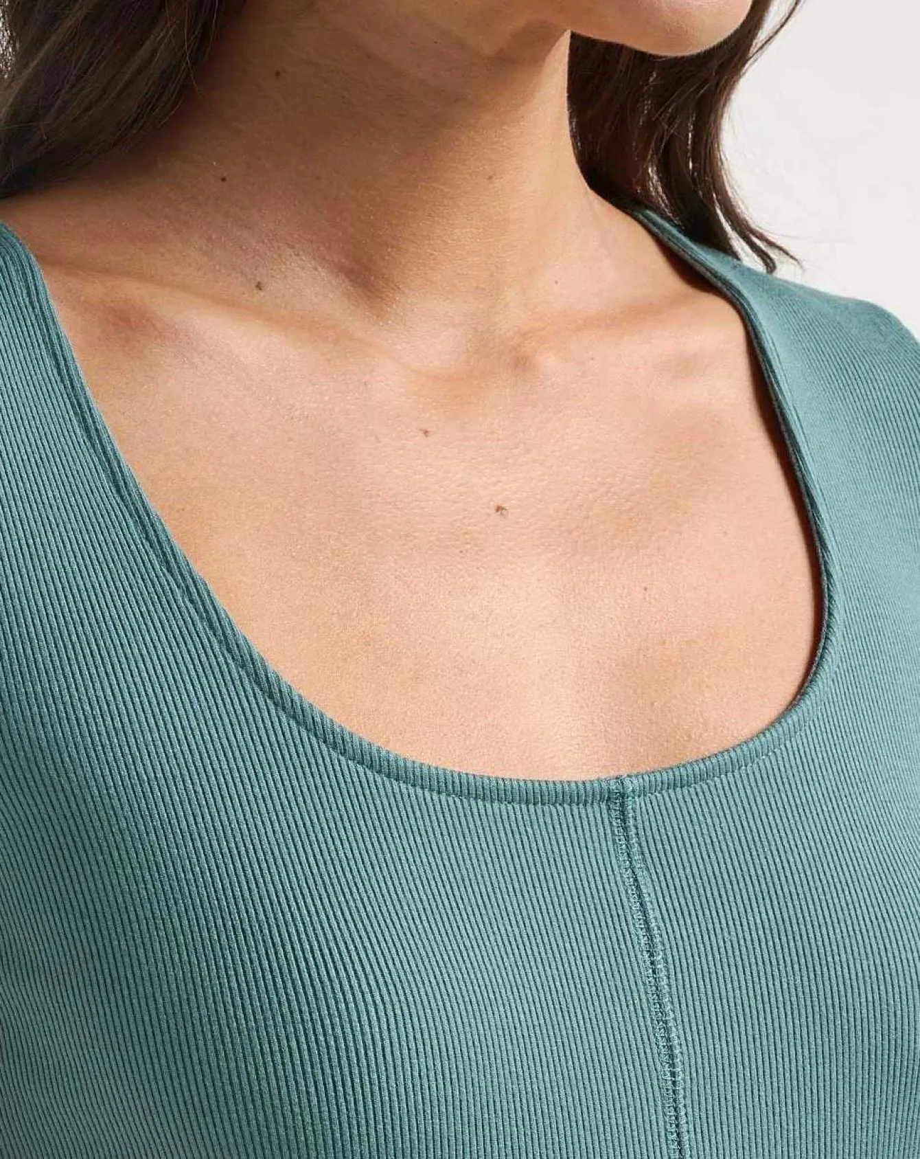 Tranquility Cloud Ribbed Top