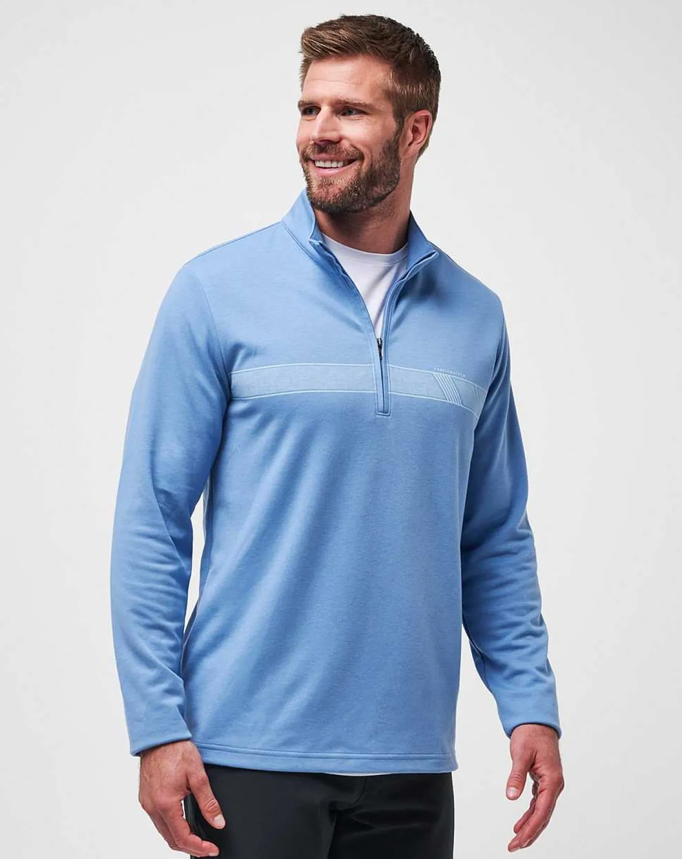 Upgraded Striped Quarter Zip